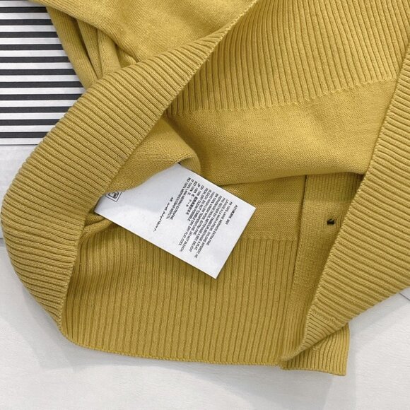 Ami Mustard Yellow Cardigan sweater Unisex - Picture 6 of 6